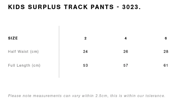 Youth/Adult Surplus Trackpants - Image 2