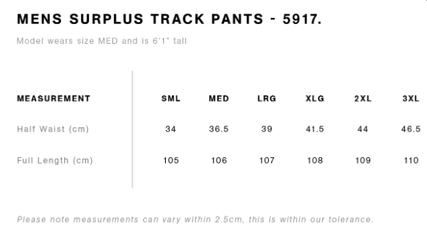 Youth/Adult Surplus Trackpants - Image 3